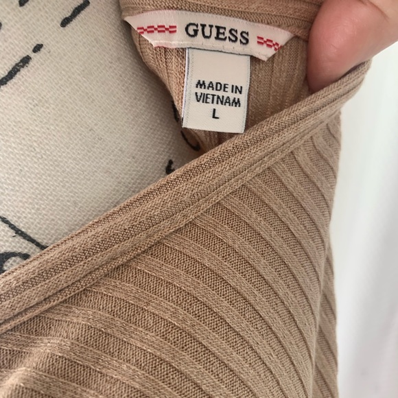 New Guess Raylynn Henley Ribbed Dress - Picture 9 of 9